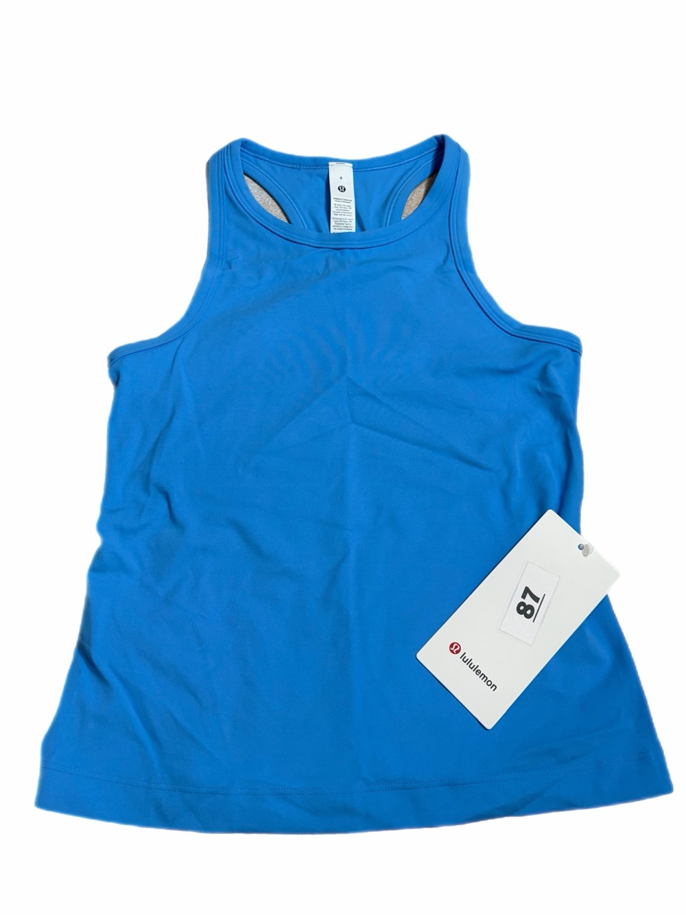 NWT Lululemon Align Waist-Length Racerback Tank Top (Ocean Wave) Size 6